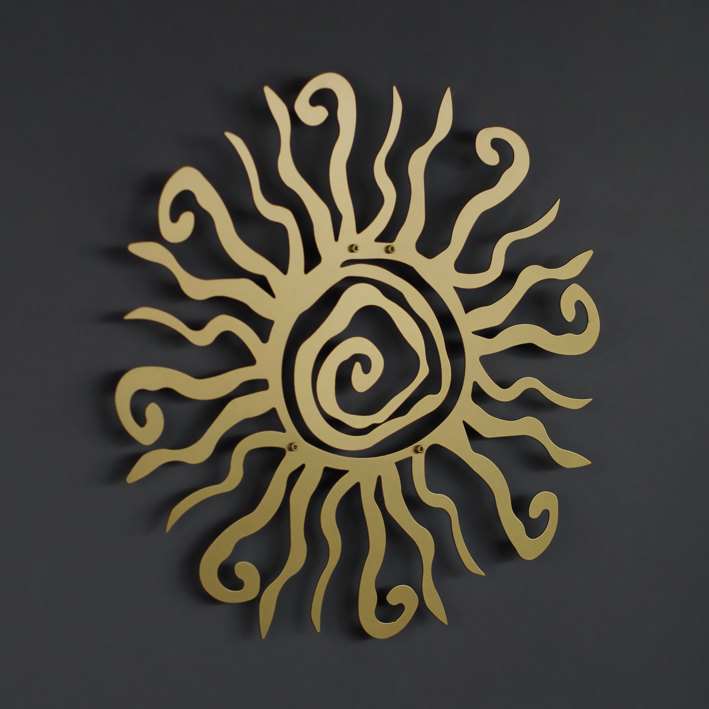 Wacky Sun Metal Wall Art Wall Decor for Dining Room Office Etsy