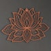 3D Lotus Metal Wall Art, Mandala Decor for Homes, Bedroom Metal Wall Art, Anniversary Gift for Her, Office Decor, Living Room Decoration 