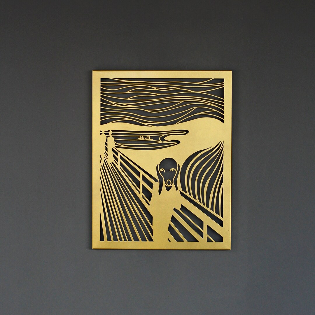 The Scream Metal Wall Decor Edvard Munch Art Modern Home Decor Etsy UK