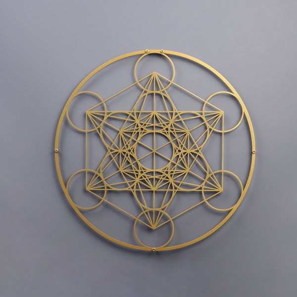 Metatrons Cube Wall Art Etsy