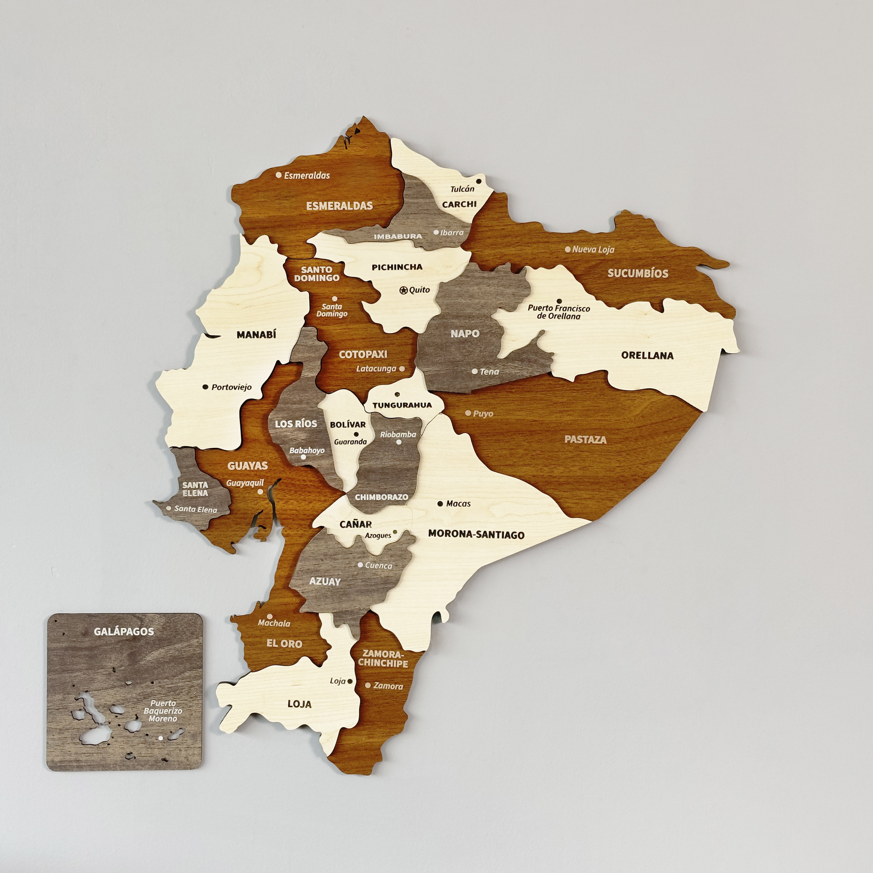Mapamundi inglés  Mapas para Colombia y América Central de pared grandes