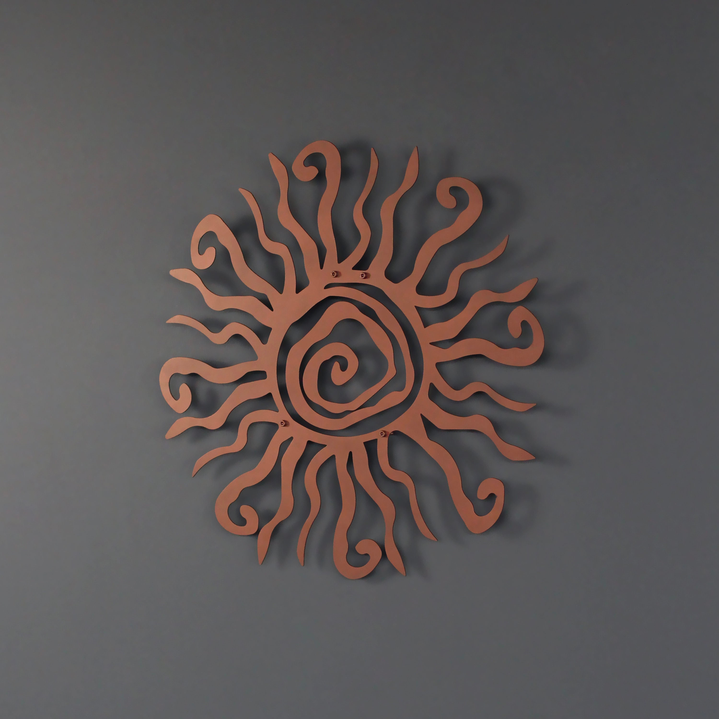 Wacky Sun Metal Wall Art Wall Decor for Dining Room Office Etsy