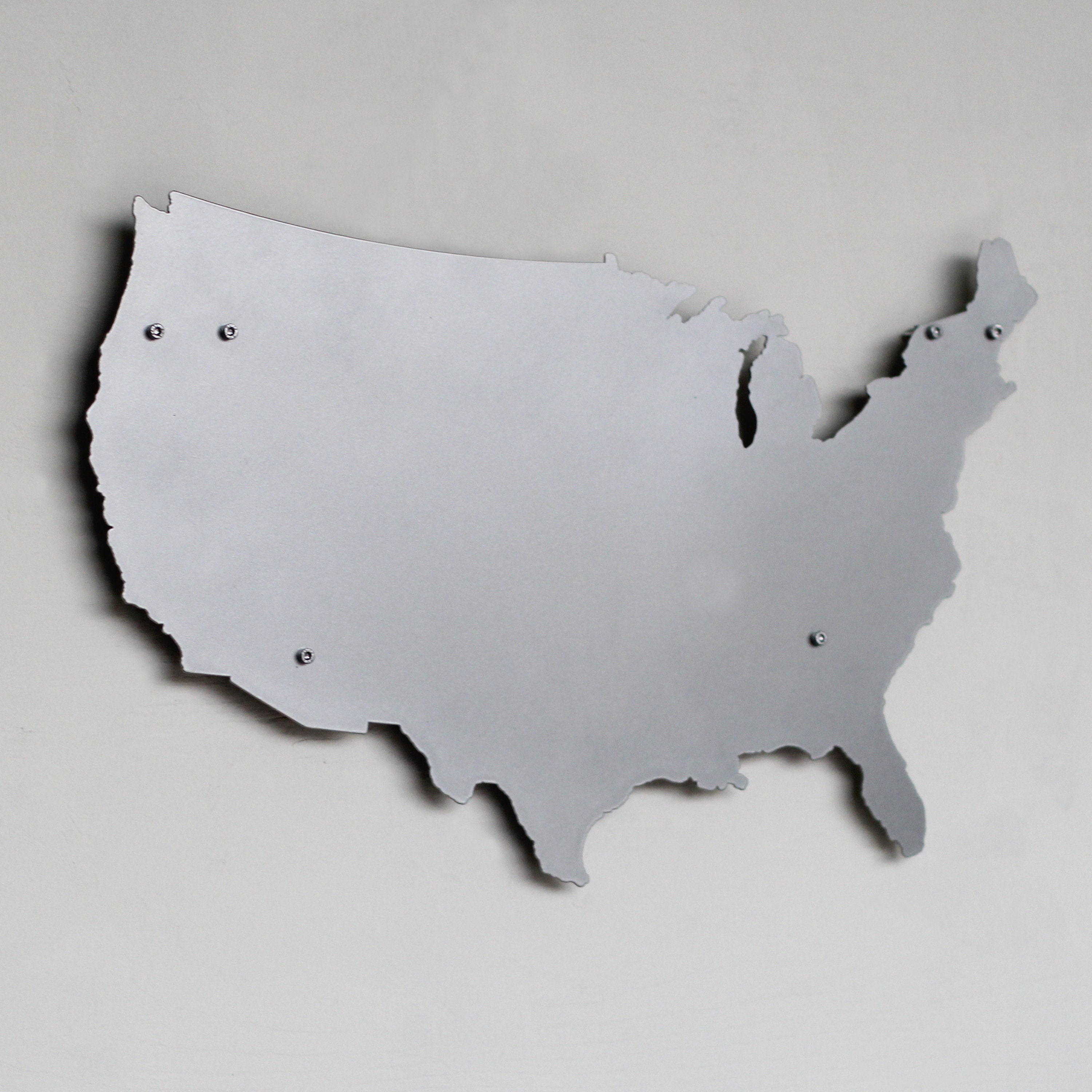 Wall Decor Metal Map USA Map Wall Art Rustic Home Decor Etsy