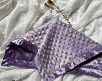 Lilac silky baby blanket