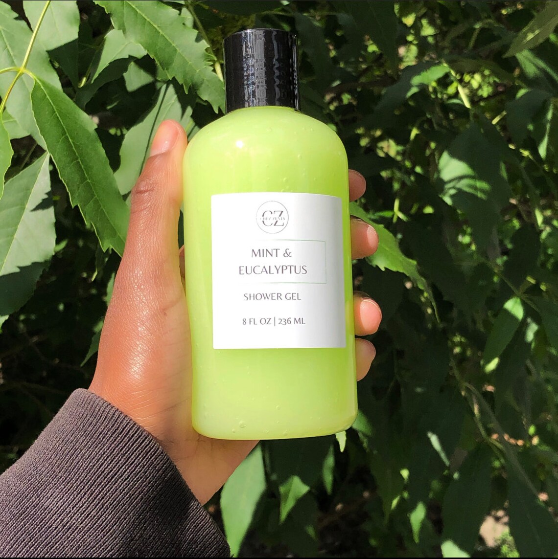 Mint & Eucalyptus Shower gel herbal infused gift body wash Etsy