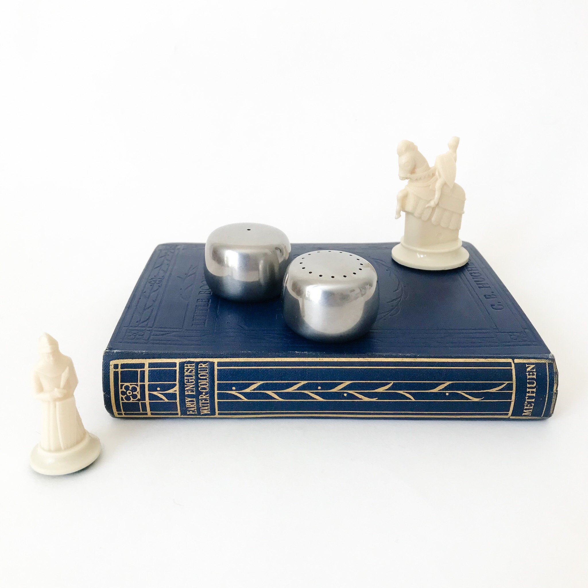 Jensen Salt & Pepper Shakers. Stainless Steel Pebbles Etsy