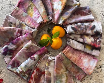 100% hand dyed cotton hand towel