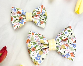 Printemps coton Peter | Nœud papillon à enfiler, nœud de collier, nœud papillon printanier, nœud pour chien, nœud de collier de Pâques, nœud papillon, accessoires pour chiens, nœud floral