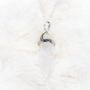 Clear Quartz Crystal Necklace