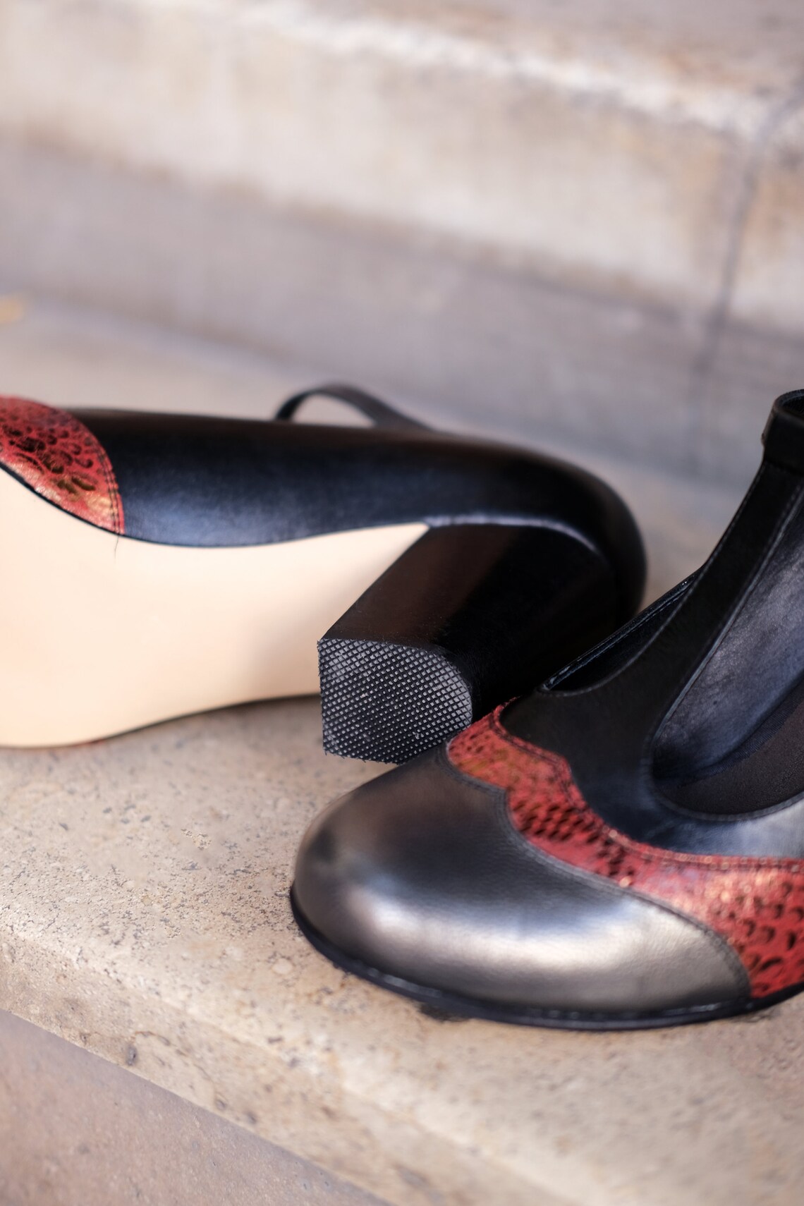 leather t strap mary janes
