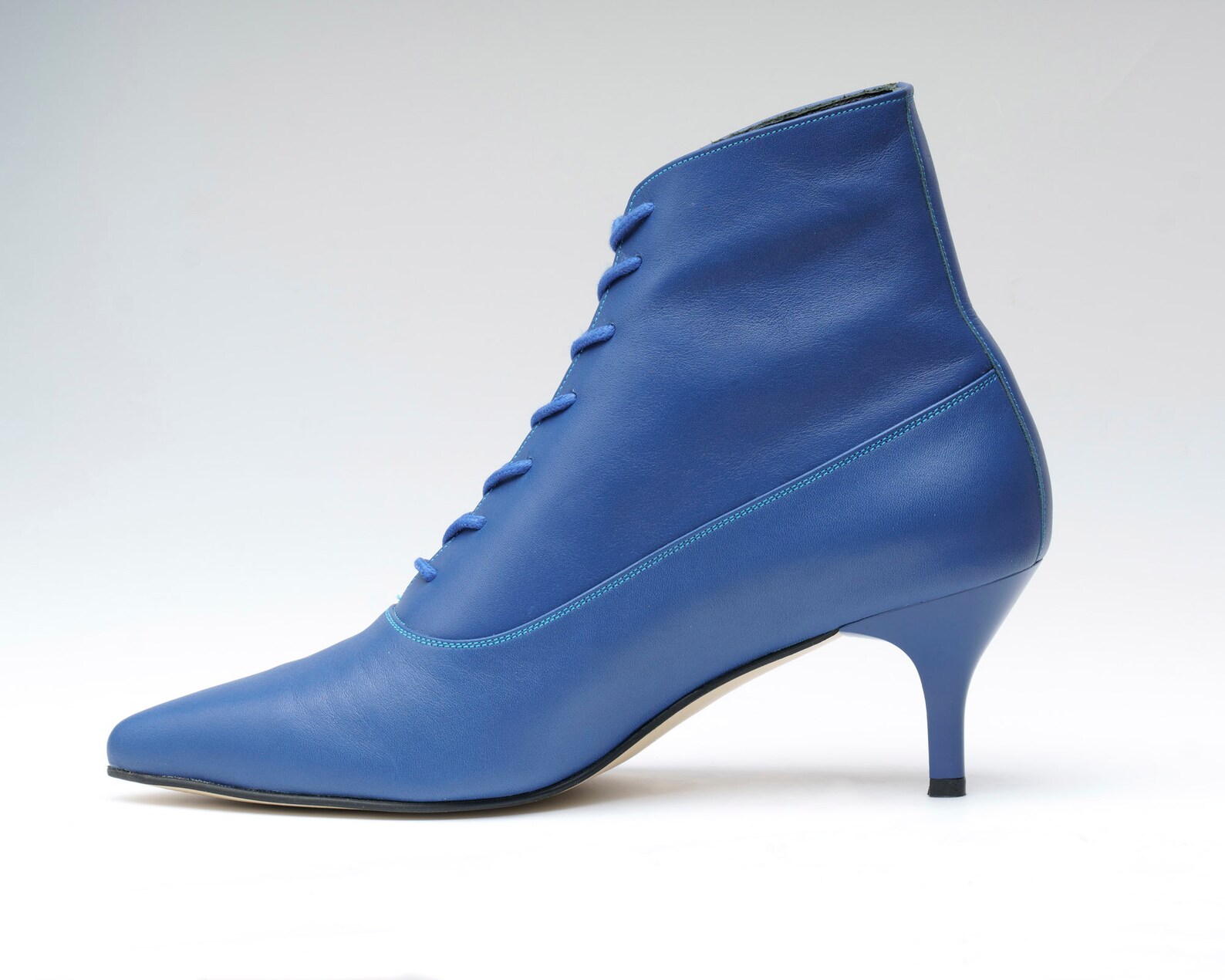 genuine leather high heel boots
