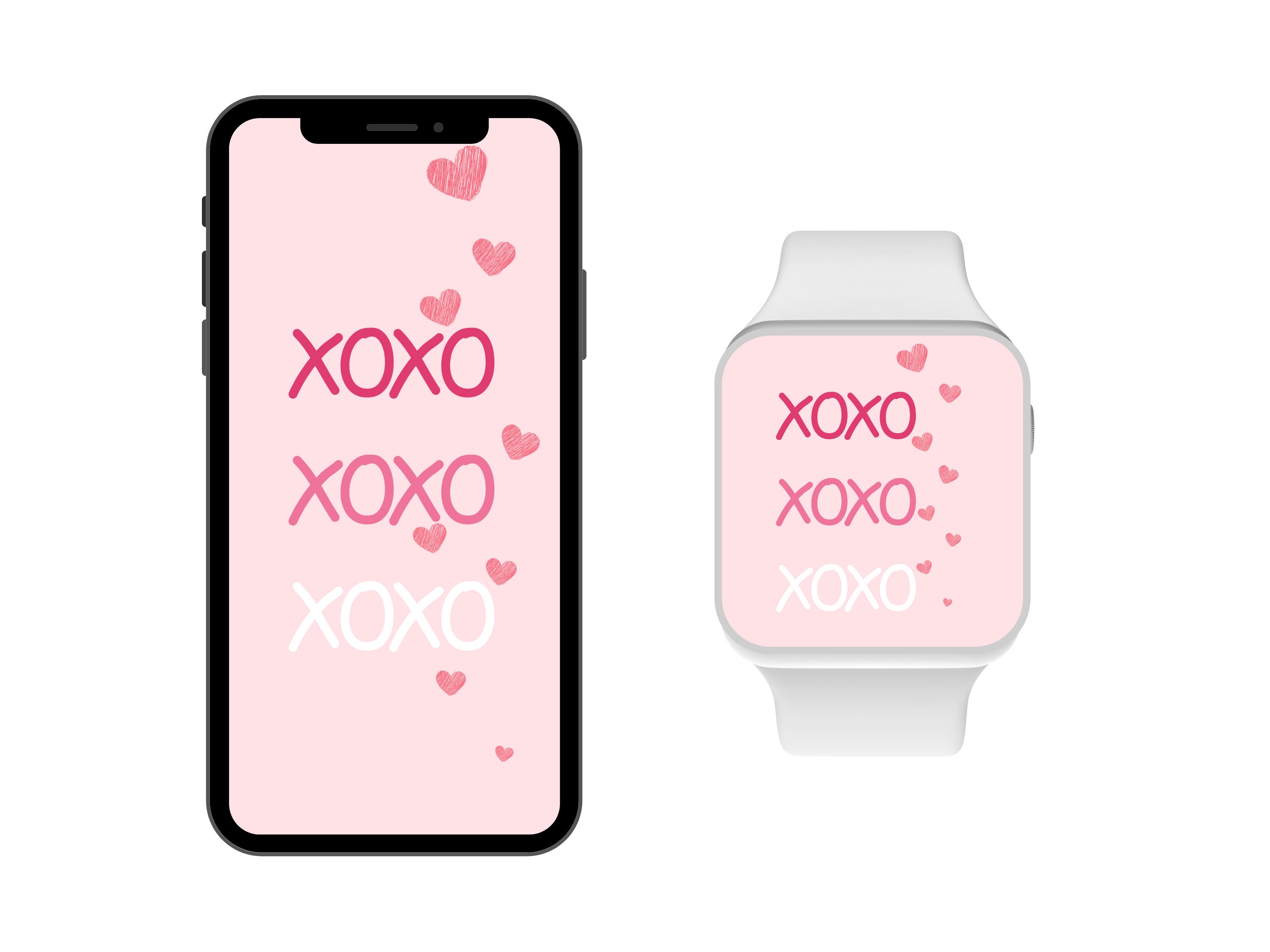 Valentine XOXO Apple Watch Wallpaper, Cell Phone Wallpaper, Apple watch Wallpaper, iPhone Wallpaper, Background Wallpaper, Phone Lockscreen