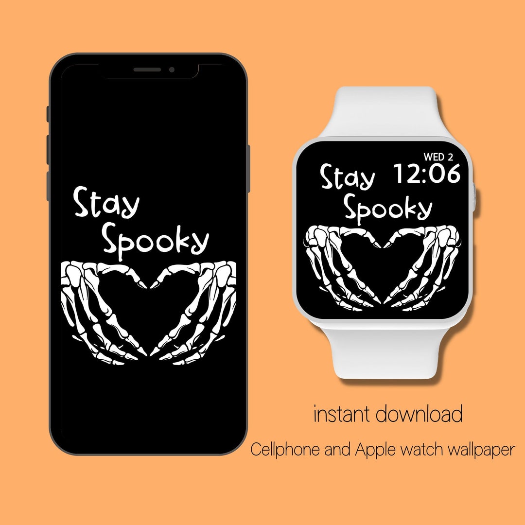 Apple Watch Wallpaper Halloween Wallpaper Stay Spooky Apple Etsy