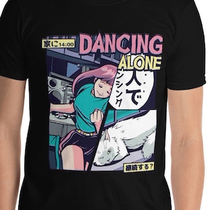 Anime Dancing Vaporwave Japanese Streetwear Unisex Women Men T-Shirt
