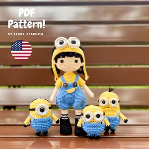 Banana Girl crochet pattern. Amigurumi doll pattern. Crochet pattern. Amigurumi pattern. PDF FILE.