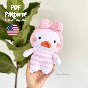 Chunky Duck amigurumi crochet pattern. Amigurumi pattern. Crochet pattern. PDF file.