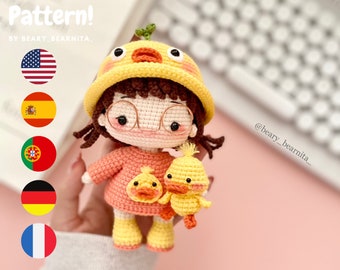Duckling Amigurumi Crochet Doll Pattern (PDF)