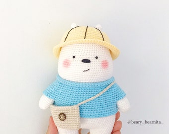 Ice bear. Cute bears. Stuffed animal. Easter decor. Easter gift. Cute toys. Toy for kid. Teddy bears.