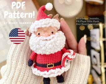 Christmas Santa Claus Crochet Doll Pattern (PDF)
