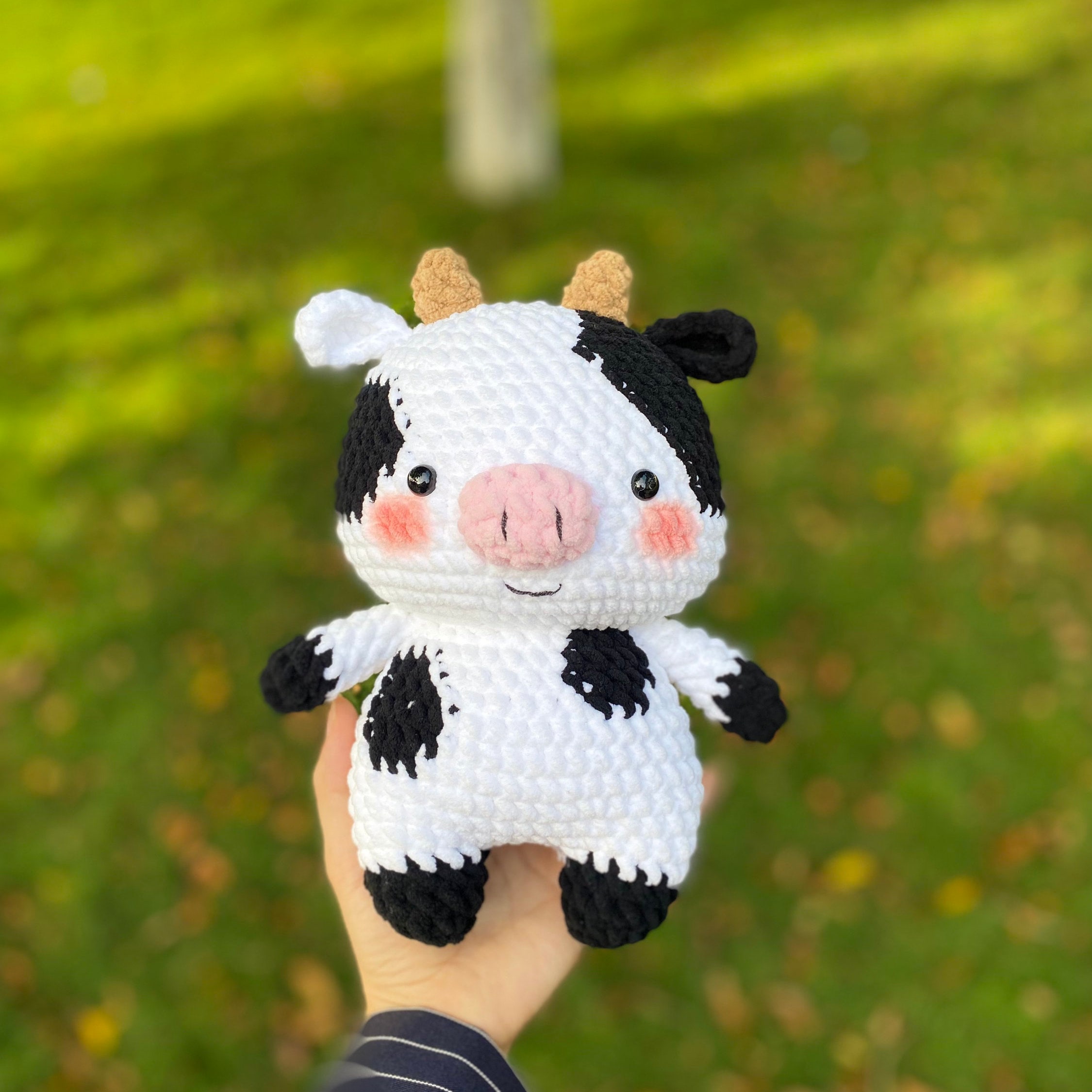チャンキー牛のあみぐるみ編み図（PDFファイル） - Etsy 日本