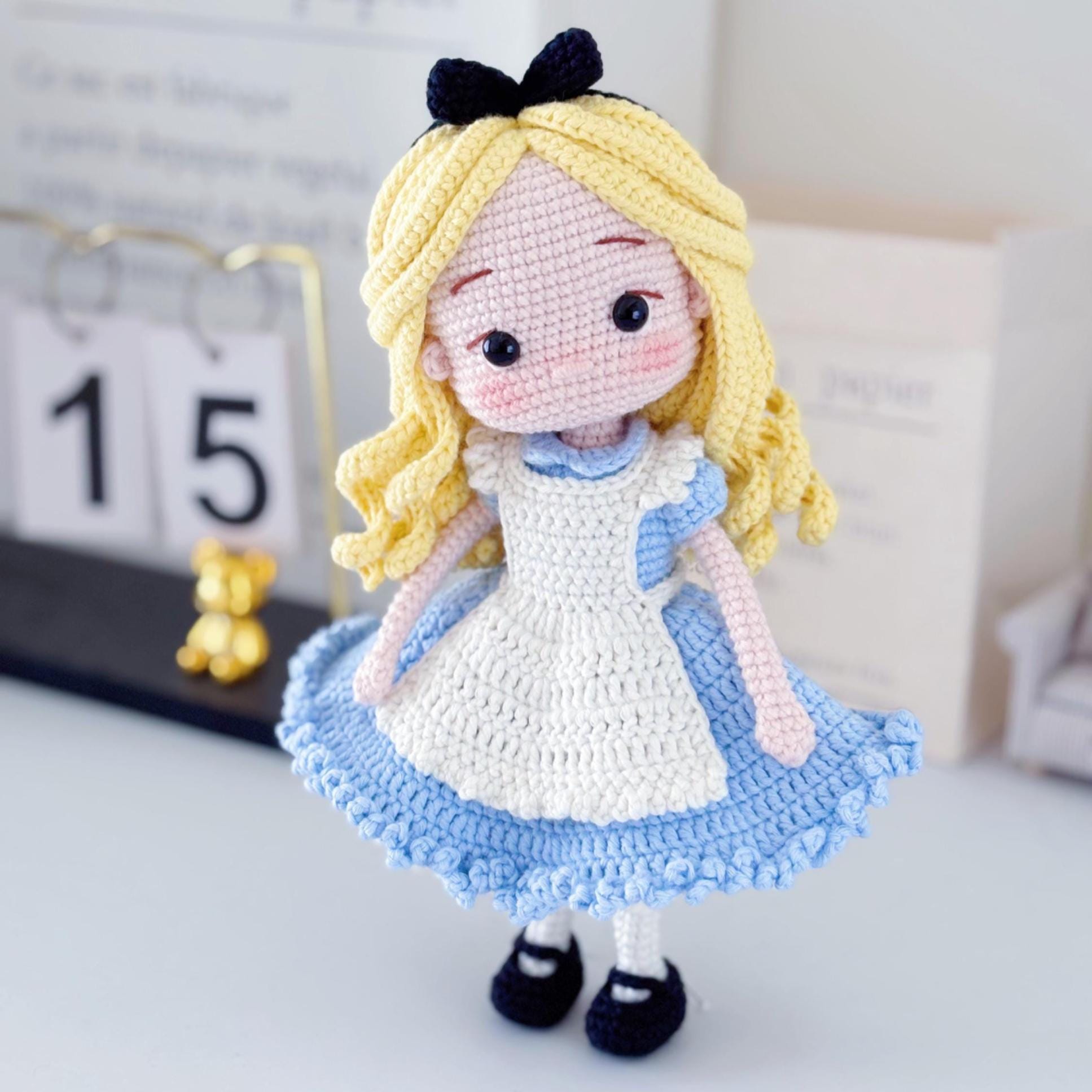Alice Doll Crochet Pattern. Amigurumi Crochet PDF Pattern