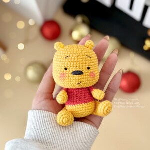 Yellow cute bear crochet pattern. Amigurumi crochet pattern. Crochet doll. PDF file zdjęcie 2