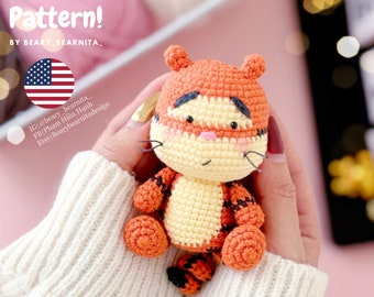 Oranje schattig Teigetje haakpatroon. Amigurumi-haakpatroon. Gehaakte pop. PDF bestand