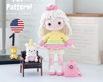 Amigurumi Marshmallow Doll Crochet Pattern (PDF)