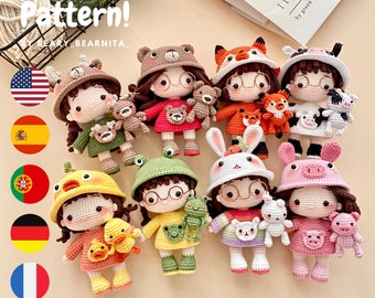 Amigurumi Doll Crochet Patterns Bundle (PDF)