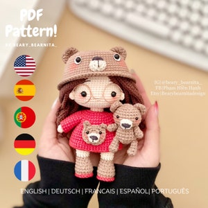 Bear Amigurumi Crochet Doll Pattern (PDF)