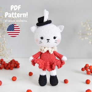 Magic cat crochet pattern. Amigurumi crochet pattern. PDF file. image 1