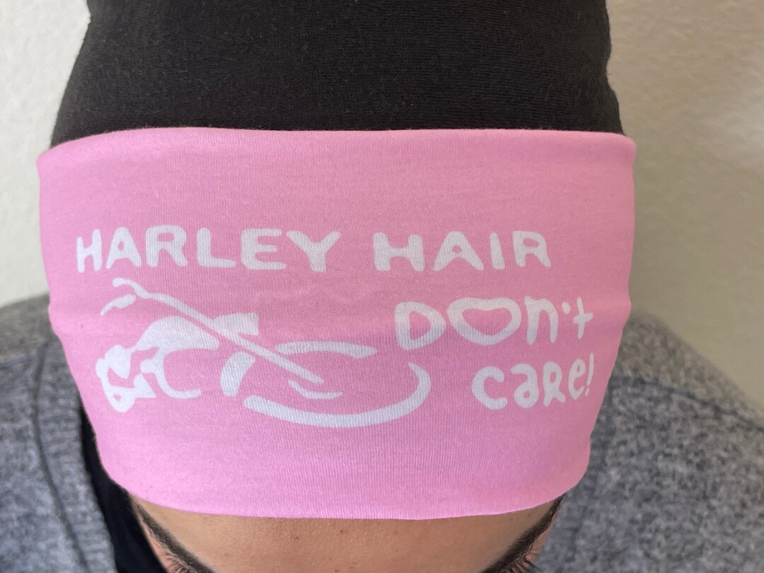 Custom Soft Stretch Sport Bandana Head Band Black Pink Woman Etsy