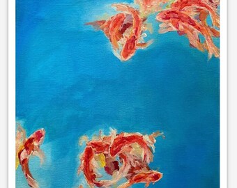 Koi Fish Art Print "Strength"