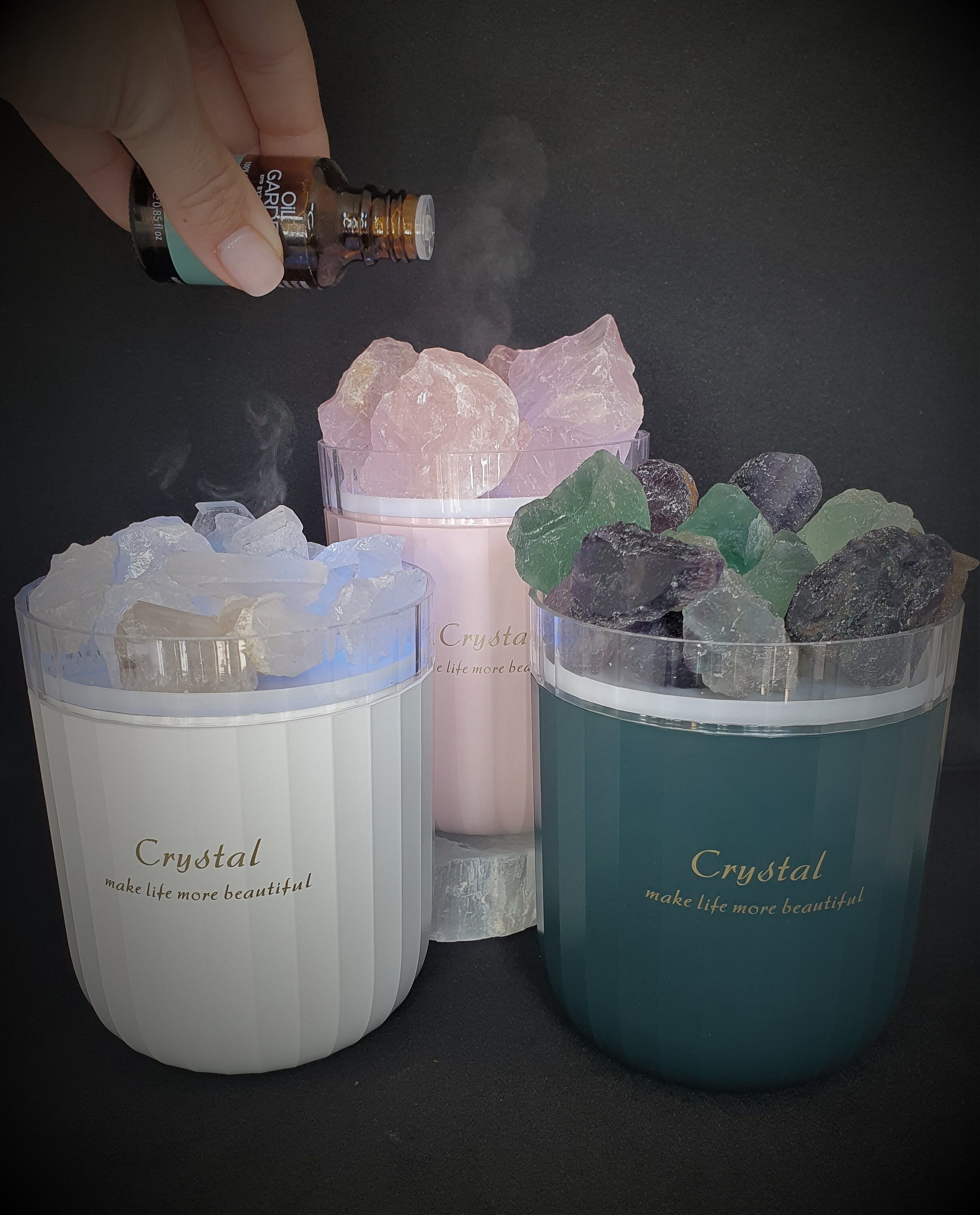 AROMATHERAPY CRYSTAL DIFFUSER Echte Fluoritkristalle Etsy