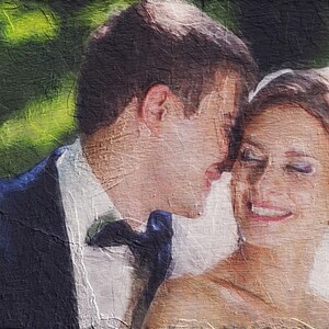 Retrato personalizado de la foto, retrato estilizado de la foto, regalo de la boda, retrato personalizado, regalo para el aniversario de la boda, retrato de la pareja,