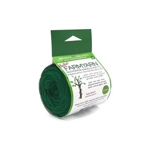 May include: A roll of green elastic Farmyarn, made from 100% recycled fabric. The label reads "Elastic! Farmyarn Multipurpose Garden & Craft Tie." It also says "Made from 100% recycled fabric."