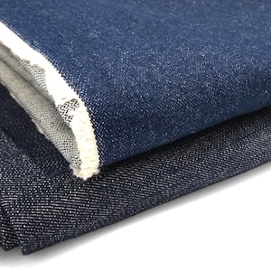 Heavyweight Indigo Denim Fabric: 12-14oz, 67-69&quot; Wide, Recycled Cotton, USA Made