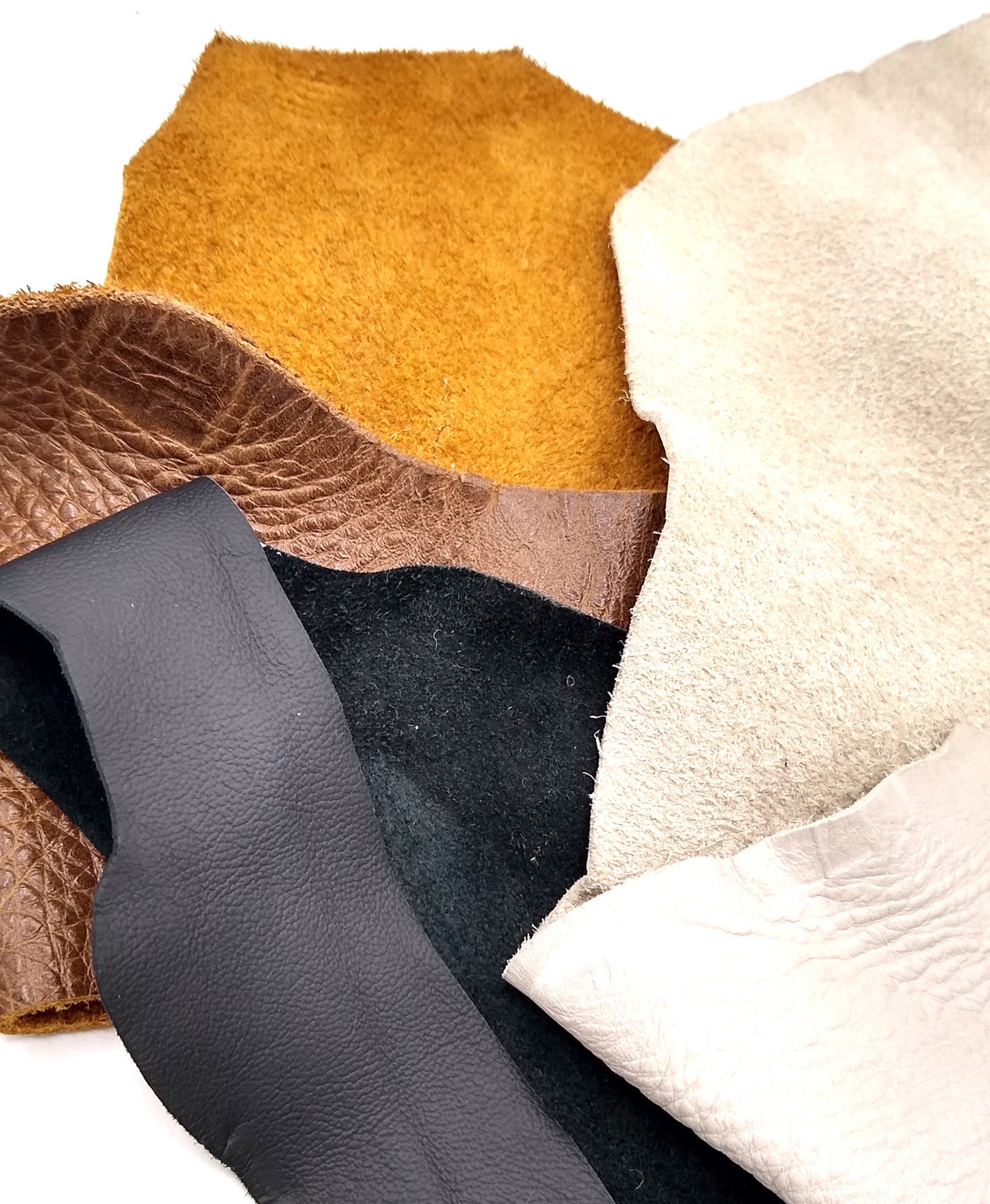 Assorted Leather Pieces 100 Genuine USA SOURCED Mixed Animal Full