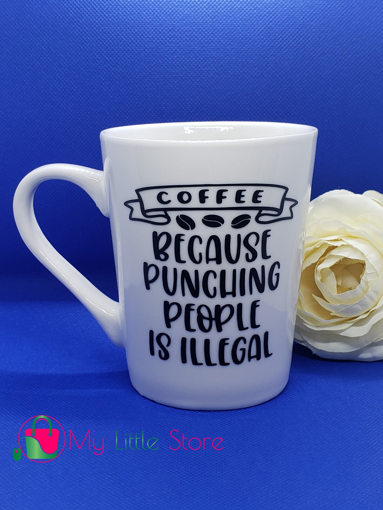 Coffee Mug 14oz mug Permanent Vinyl Funny Quotes Design Etsy