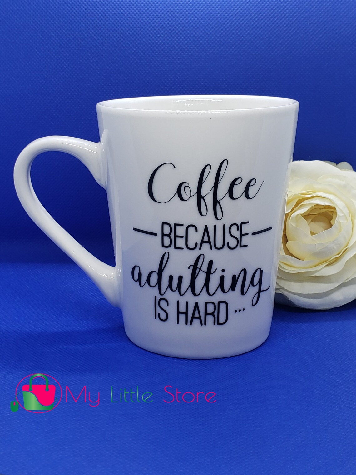 Coffee Mug 14oz mug Permanent Vinyl Funny Quotes Design Etsy