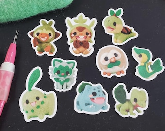 Grass starter vinyl stickers