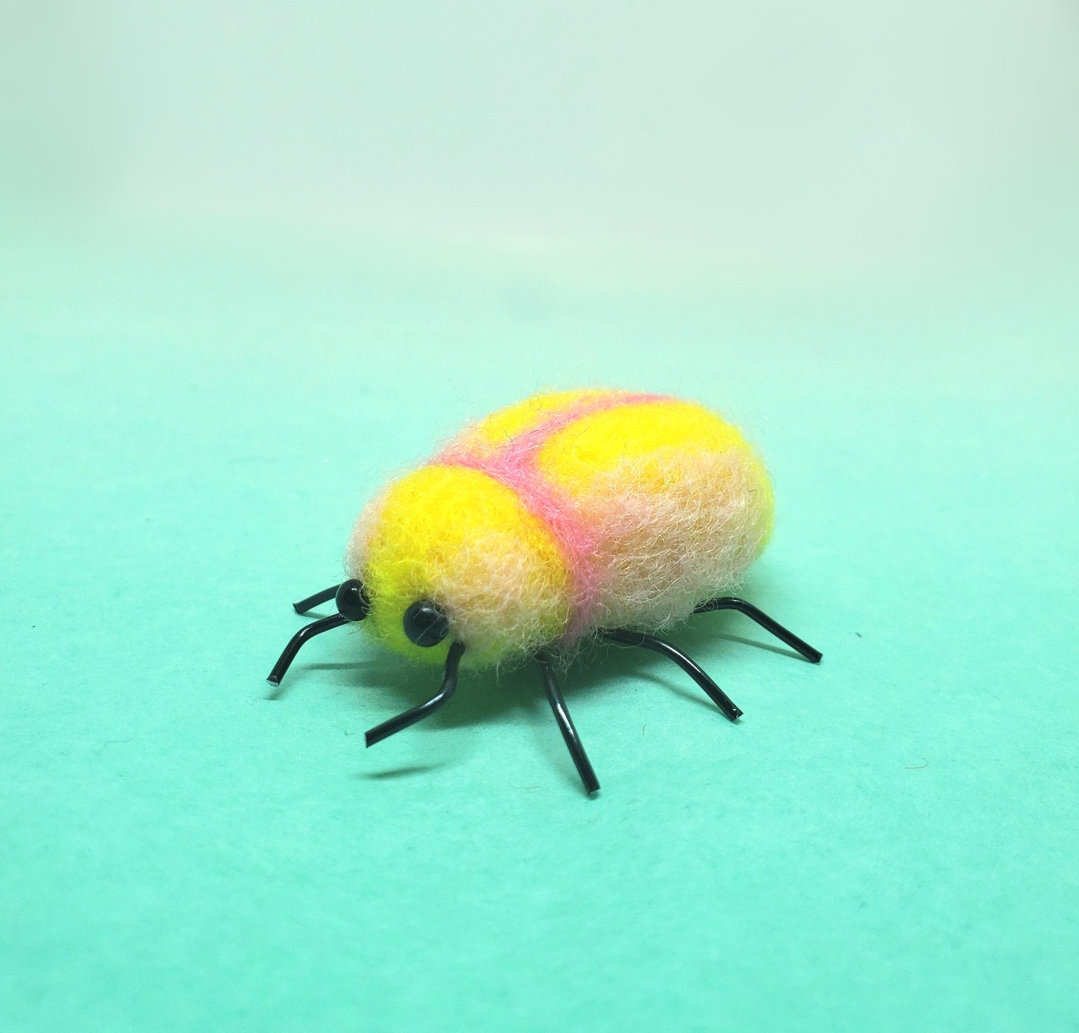 Needle Felted Beetles Etsy