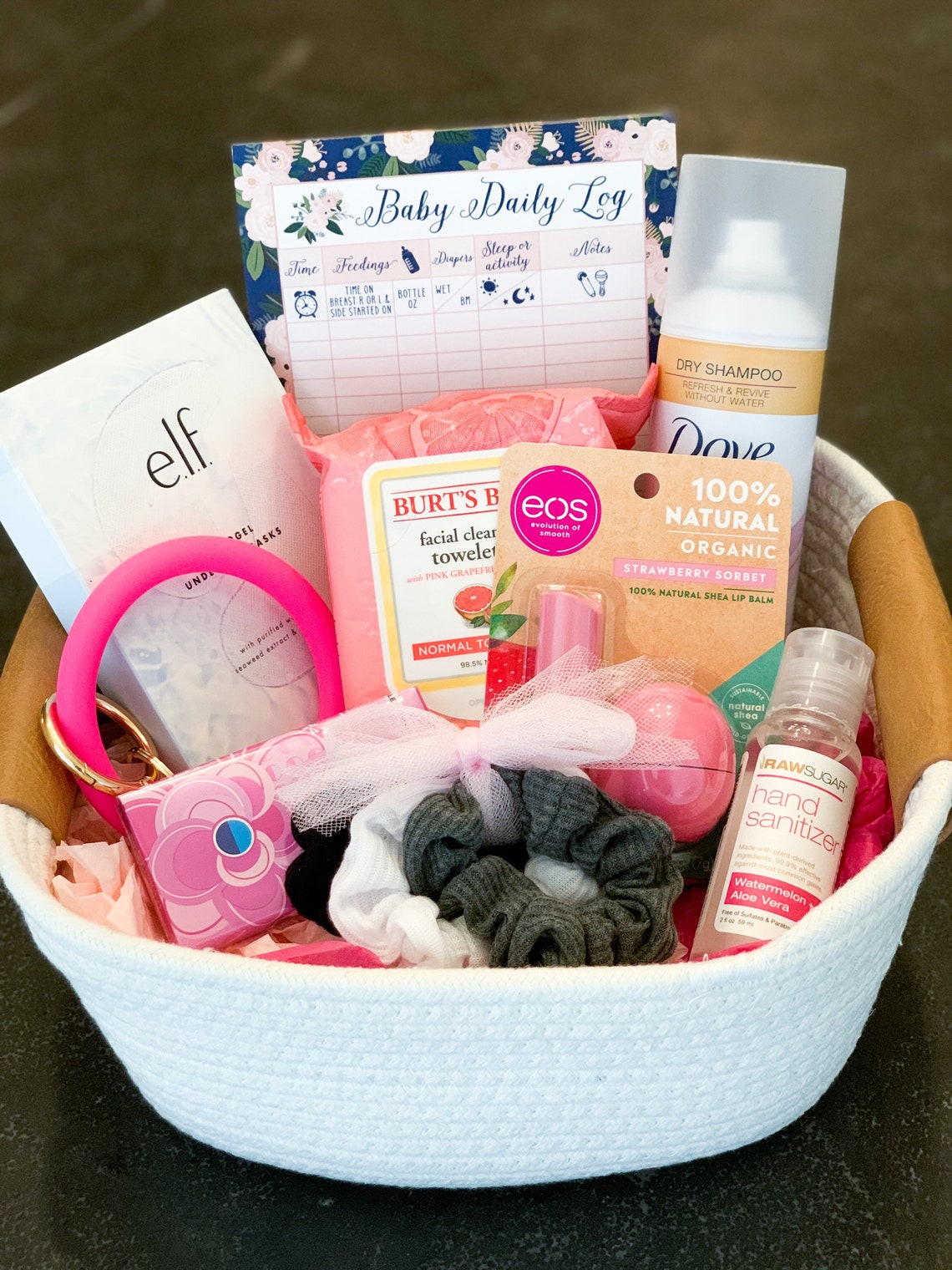 New Mom Care Package Gift BasketPink Theme Etsy