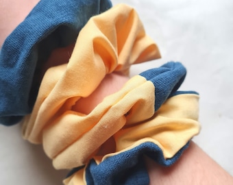 Scrunchie Ukraine donation yellow blue Ukraine flag - braid hair band hair tie bracelet jewelry - Slava Ukraini Charity Support Germany