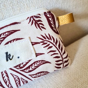 Pillenetui ' Fuck ' mit Reißverschluss, kleines Portemonnaie, Mini Tasche aus Stoff für Tampon, Kondome gold feministisch Hülle Deutschland Bild 3