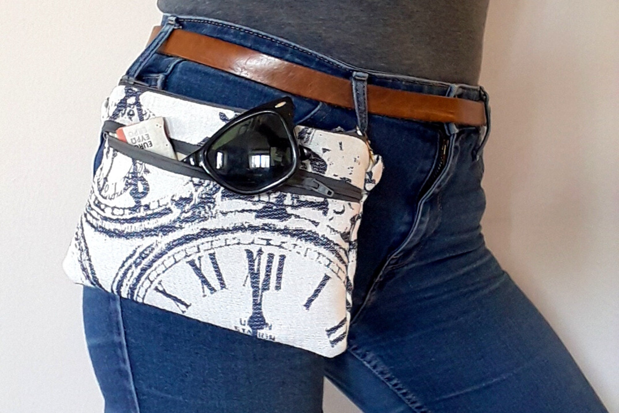Dog Bag Hip Bag Fanny Pack Waist Bag Rider Bag Watch Time Festival Sidebag Summer Beach Travel Germany handmade