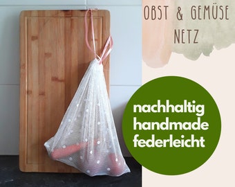 Sustainable vegetable and fruit bag net / laundry bag / colorful reusable, shopping bag lace point, all-purpose bag, reusable, Germany eco