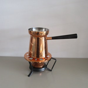 Ensemble de cafetière Culinox Spring en cuivre, cafetière en laiton, cafetière en laiton sur la cuisinière, cafetière en laiton, cafetière vintage