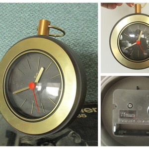 Reloj de oficina, reloj de pared alemán, reloj AACHEN ALEMANIA de la década de 1980, decoración del espacio de trabajo, decoración de oficina vintage, reloj de diseño de Aquisgrán, reloj de escritorio Bauhaus