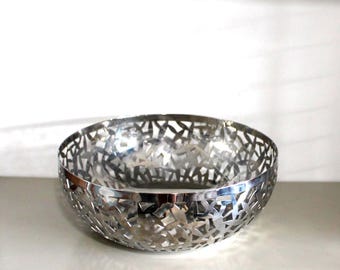 Alessi Cactus Fret Work Fruit Bowl in Polished Stainless Steel, Alessi  MSA04/29 Cactus Fruit Bowl Marta Sansoni, Alessi Italy,vintage Alessi - Etsy